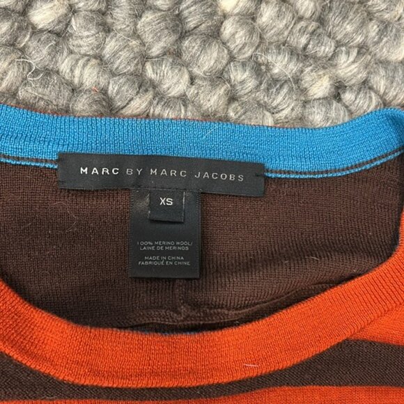 Marc by Marc Jacob’s 100% Merino Wool Striped Sweater Size XS - Picture 8 of 10